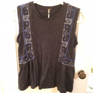 Grey Free People Tank